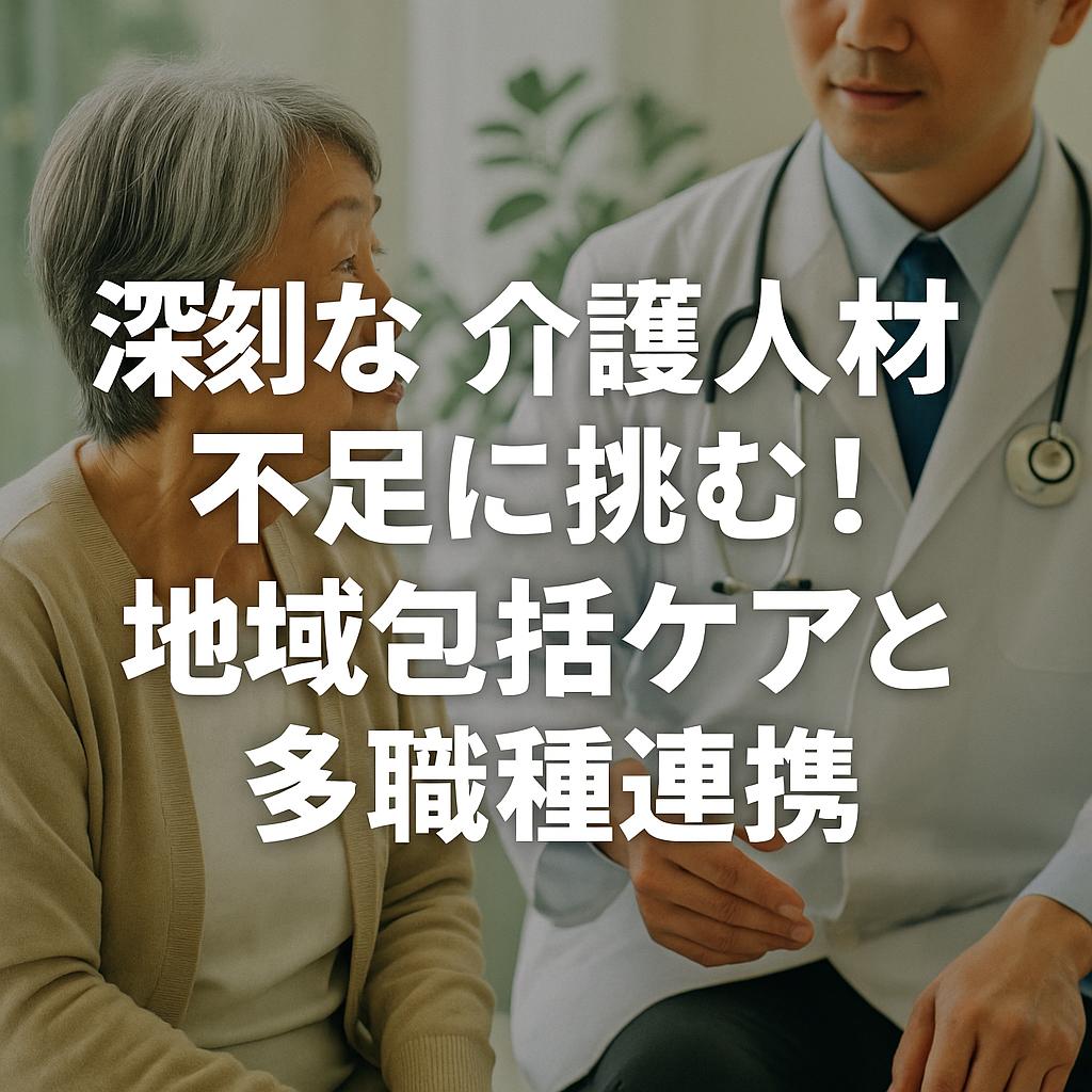 深刻な介護人材不足に挑む！地域包括ケアと多職種連携