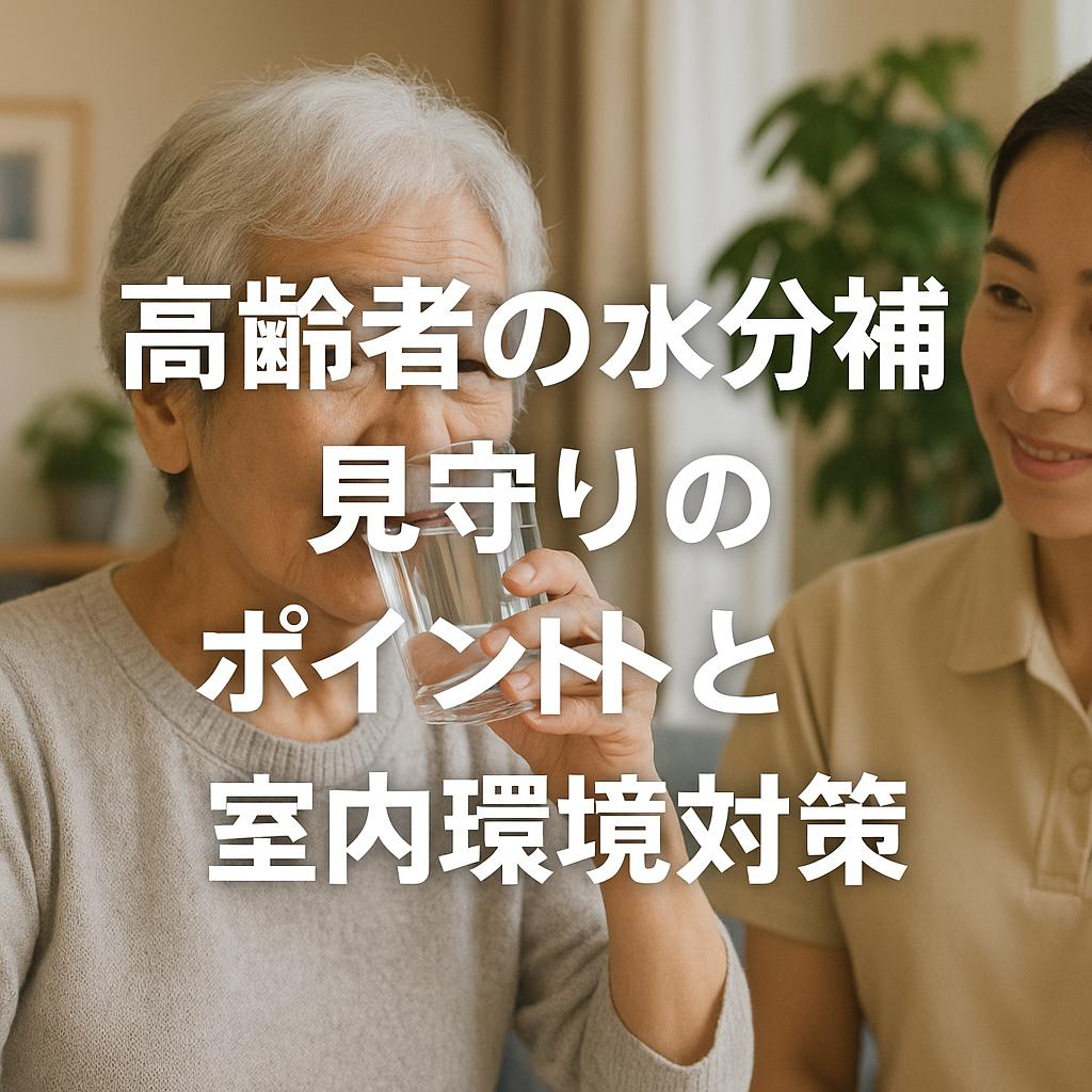 高齢者の水分補給、見守りのポイントと室内環境対策